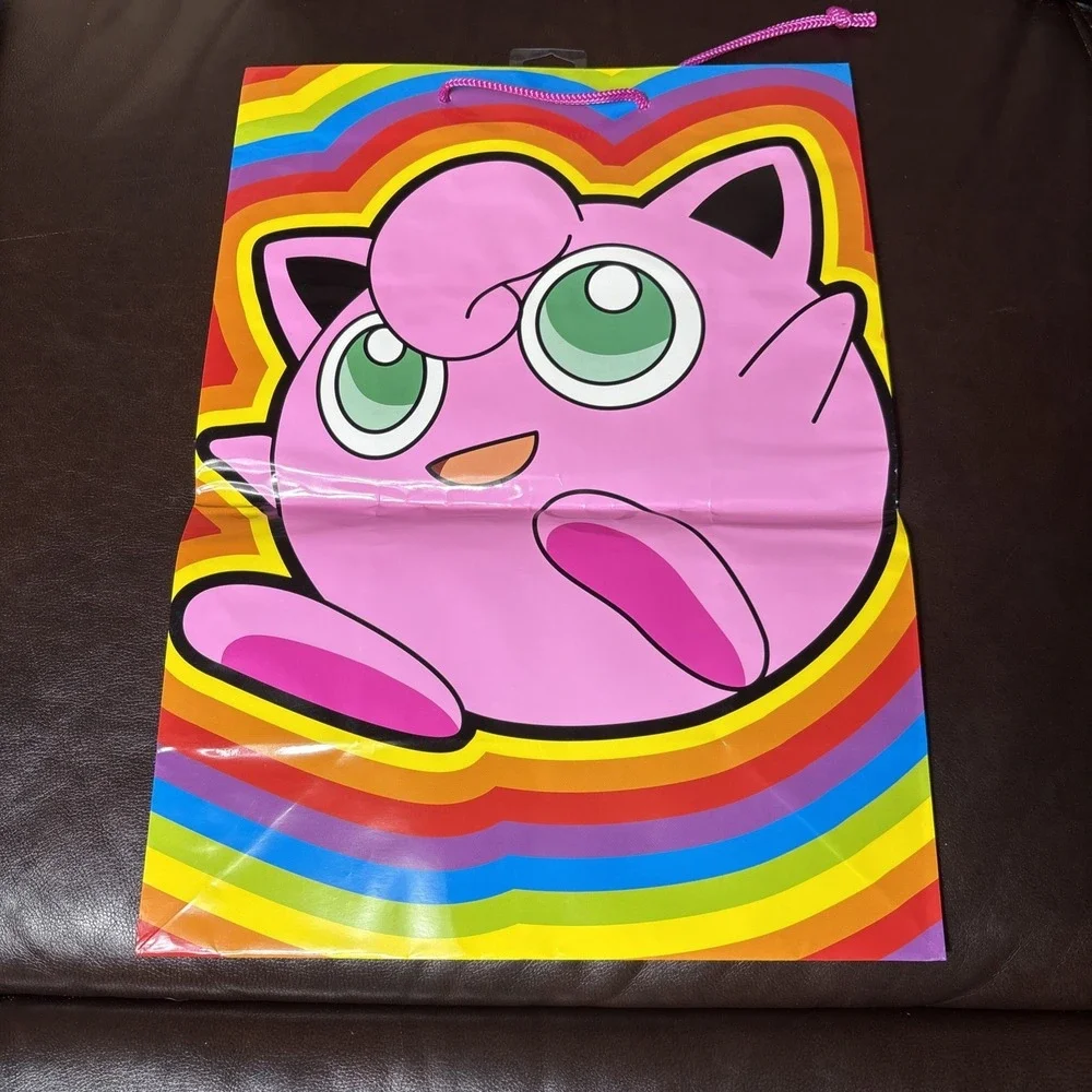 Vintage 2000 Pokemon Gift Bag Jigglypuff Nintendo American Greetings Party Bag